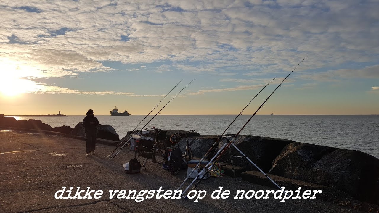 Vissen op de Noordpier met Hielke