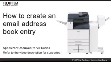 How to create an email address book entry