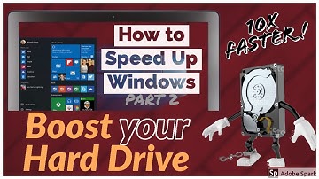 How to Speed up Windows 10 - Part 2 |Clean & Optimize Hark Disk|