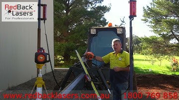 Laser Machine Automation Control with RedBack Lasers Dual Automation System fitted to a Grader Blade