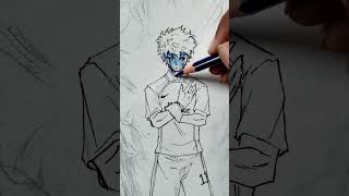 colouring seishiro nagi, part 1!    ||      #bluelock #football #soccer #worldcup #nagi #art #anime