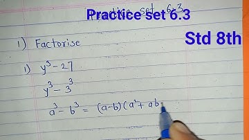 Practice set 6.3 class 8th maths