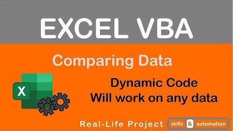 Excel VBA: Comparing Before & After Data [Dynamic Code - Will work on any dataset]
