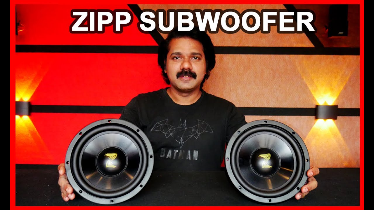 ZIPP SUBWOOFER SUBWOOFER SPEAKER ZIPP 8 INCH SUBWOOFER REFLEX