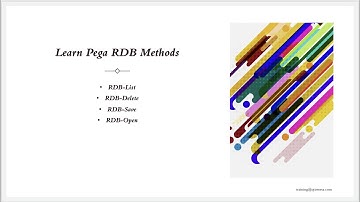 Learn Pega RDB methods #pega #Pegadev #pegahelp #pega