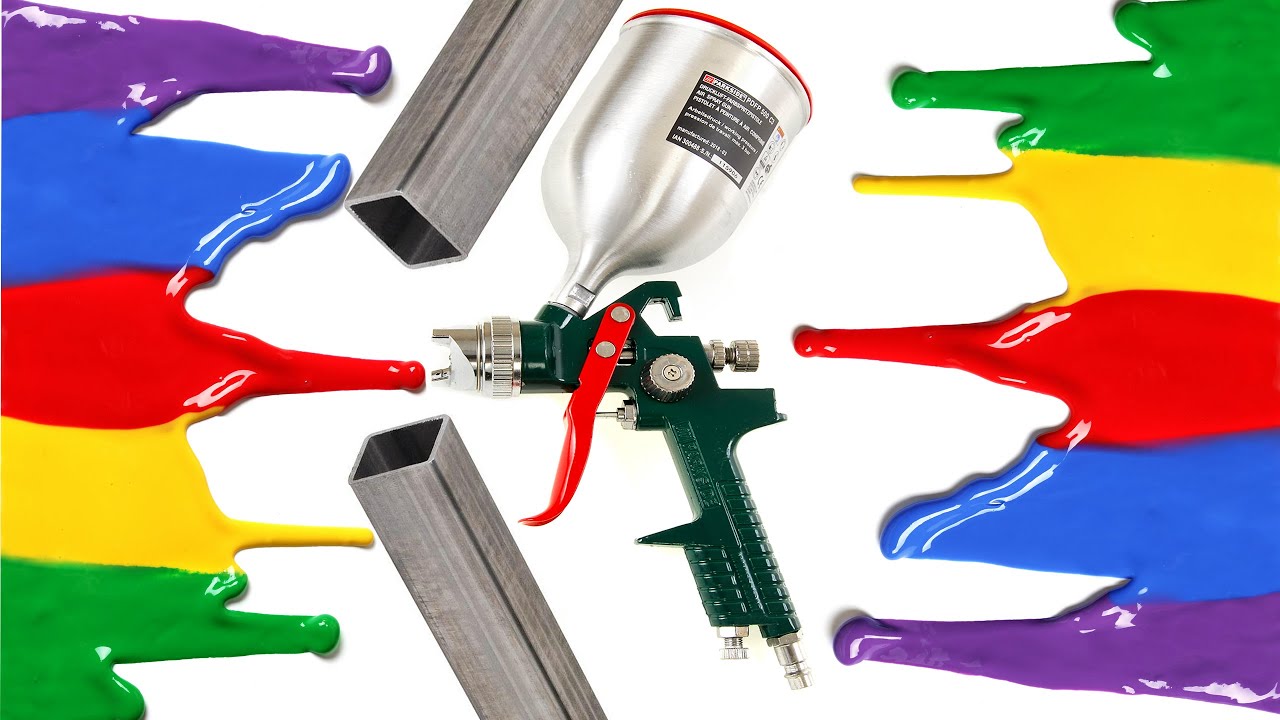 Parkside Air Paint Spray Gun PDFP 500 C3 Testing YouTube