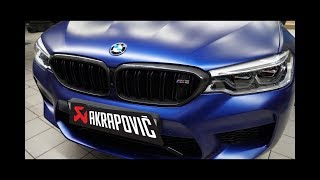 Выхлоп за миллион, установка первого eisenmann и akrapovic в России на BMW M5 F90