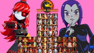 MORTAL KOMBAT 9 | MIMI SENTRY & RAVEN  | TAG LADDER | GAMEPLAY (4K60FPS)