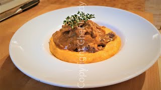 Stroganoff de vita - o "tocanita" altfel + piure de cartofi dulci #28