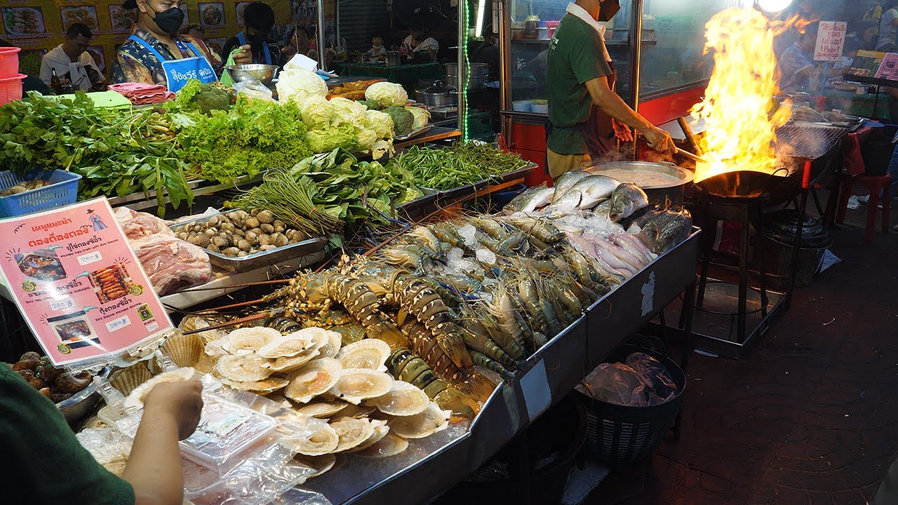 줄서서 먹는 유명 길거리 씨푸드 식당 / Famous Bangkok Street Seafood Restaurant - thai street food