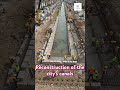 Reconstruction of the city's canals using time-lapse.
