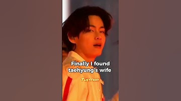 Finally I found taehyung