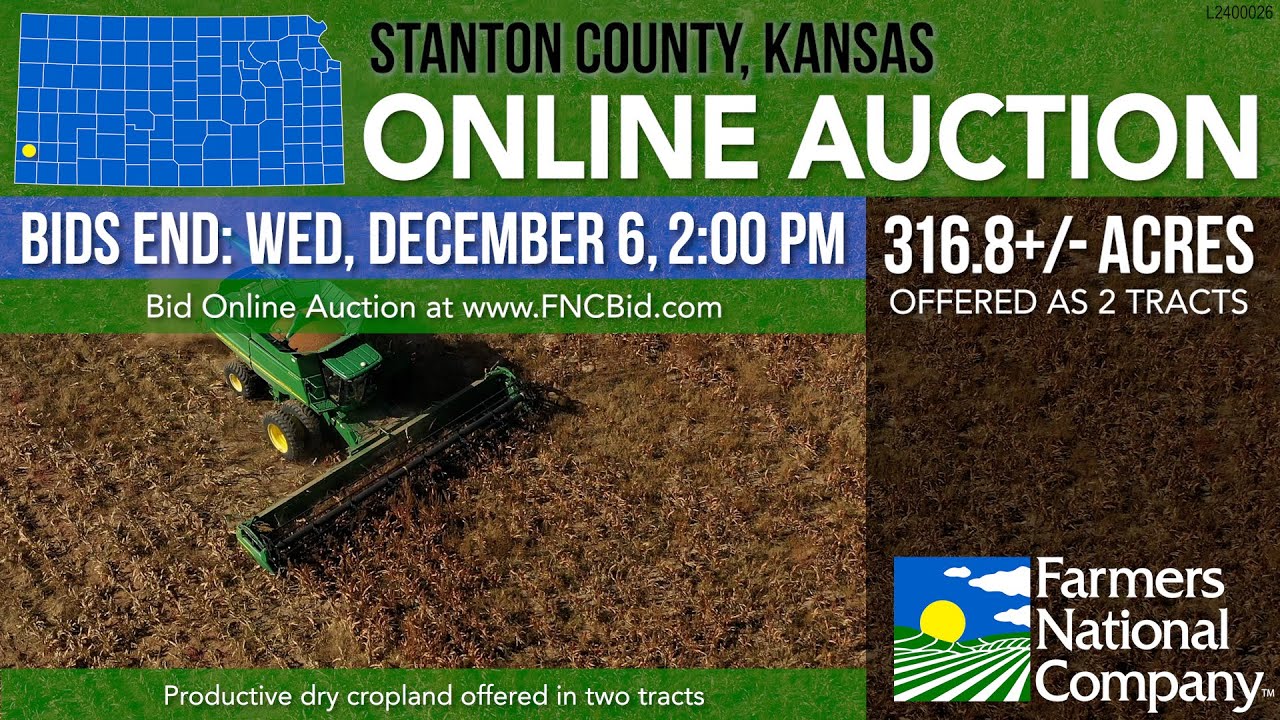 Online Auction 316.8+/ Acres, Stanton County, Kansas L2400026