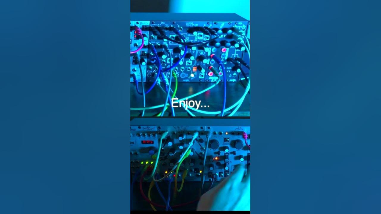 The Make Noise DXG really ties the room together makenoise dxg 