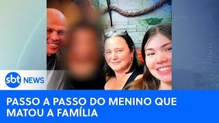 Câmeras flagram adolescente que matou família na padaria após o crime | #SBTNewsnaTV (23/05/24)