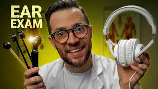 ASMR | Detailed Ear Examination &amp; Hearing Tests 👂 (Tuning Fork, Otoscope, Whispering)