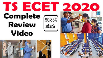 TS ECET 2020 REVIEW VIDEO | ts ecet 2020 step by step exam center process