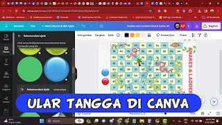 CARA MEMBUAT DAN MEMAINKAN GAME ULAR TANGGA DI CANVA screenshot 2