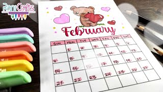 DIY - FEBRUARY CALENDAR - BULLET JOURNAL, DECORATION, ORGANIZATION.