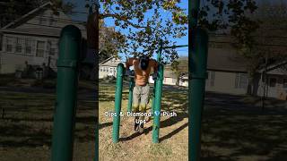 Yard Out Be Responsible. #responsibility #movementismedicine #yard #dips #pushups #diamond #pullups