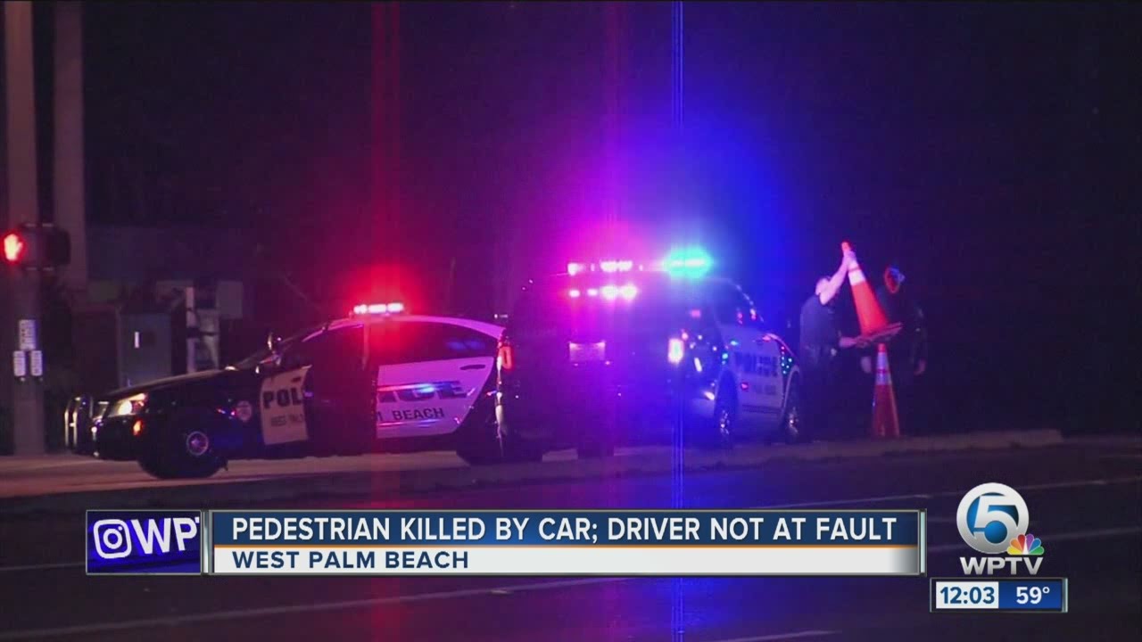 Pedestrian hit, killed by car in West Palm Beach - YouTube