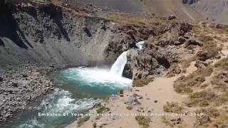 Frases de viajes y matrimonio . Embalse El Yeso. Chile. 2019.