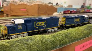 Chasing a CSX Grain Train at K-10's Model Trains 2/27/20