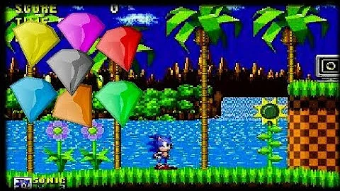 O que acontece quando pega todas as esmeraldas no Sonic 1?