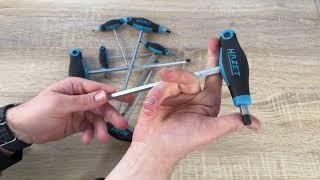 HAZET Winkel-Schraubendreher-Satz 829KK/7 I 7-teiliges Set, Innen-Sechskant Unboxing und Anleitung