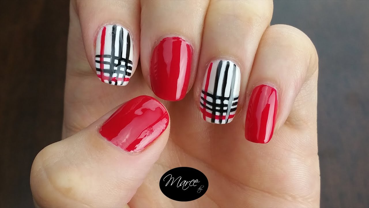 burberry summer nail design