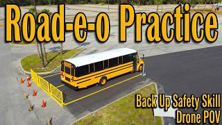RoadEO Practice - Back Up Safety Skill #aerialview