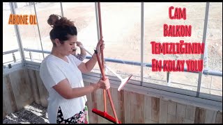 Cam Balkon Temi̇zli̇ği̇ Prati̇k Ve Kolay Cam Temi̇zleme Şampuanla Piril Piril Camlar.