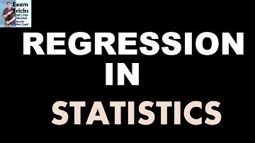 Regression in statistics | statistics 14 | Regression with examples and application | V. K. KAPOOR