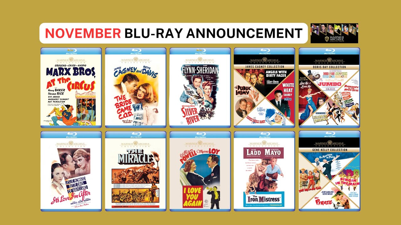 The Warner Archive NOVEMBER New #Bluray Announcement #podcast