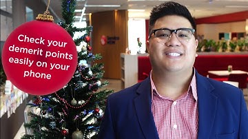 Check your demerit points easily on your phone.