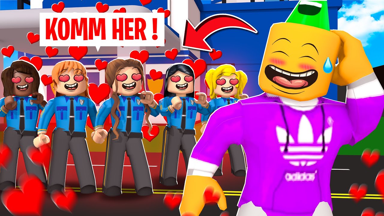 POLIZISTIN MÄDCHEN KÜSST MICH in Brookhaven! 💋 (Roblox Brookhaven 🏡RP | Story Deutsch)