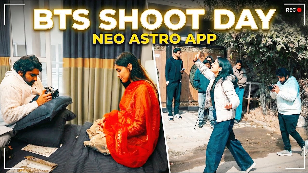 What Really Happens During an App Shoot? | NEO ASTRO BTS Vlog | Deepak khapra 