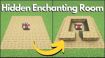 Minecraft: Simple Hidden Redstone Enchanting Room ( Tutorial )