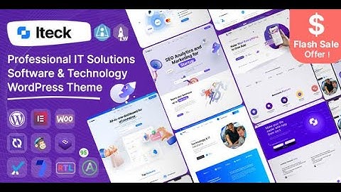 Iteck - Software & Technology WordPress Theme