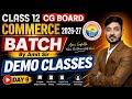 CLASS 12 CG BOARD COMMERCE 2026-27 BATCH DEMO CLASSES DAY-9