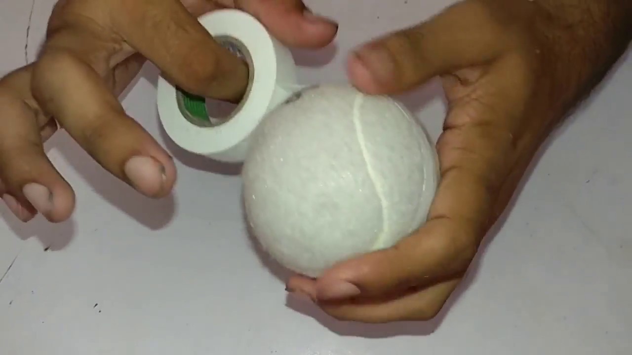 How to tape tennis ball for CRAZY swing YouTube