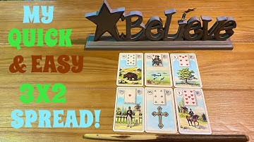 Introducing my fast and fun 3x2 Petit Lenormand spread!