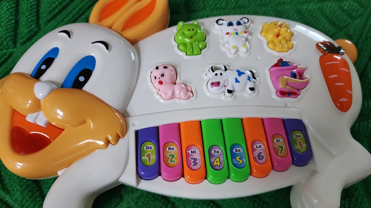 🌈 CUTE COLORFUL RABBIT PIANO FOR KIDS