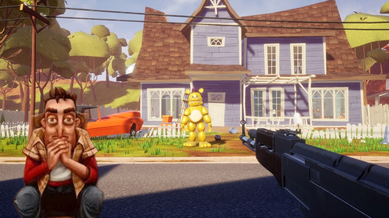 Hello Neighbor with GUNS?! #helloneighbor