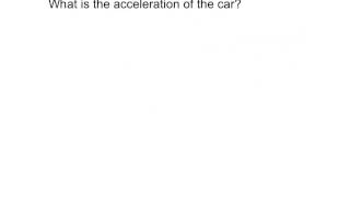 Acceleration word problems