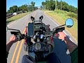 The klr650 is right at home on dirtroads