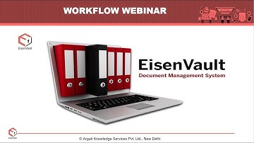 Webinar on EisenVault DMS Workflow - 23 April 20