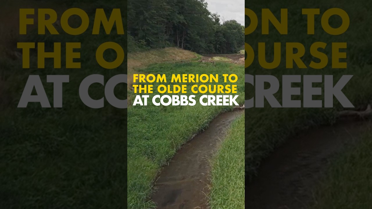 Did you know Cobbs Creek runs from Merion to the Olde Course? ⛳️ #golf #Merion #CobbsCreek