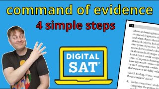 2024 Digital SAT Reading & Writing Prep: Command of Evidence Questions in 4 Steps