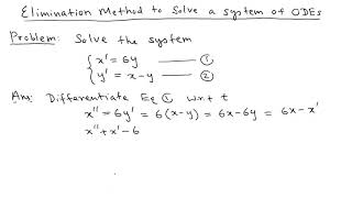Famous Elimination Method to Solve a System of ODEs | Differential Equation | OGE Net Worth
